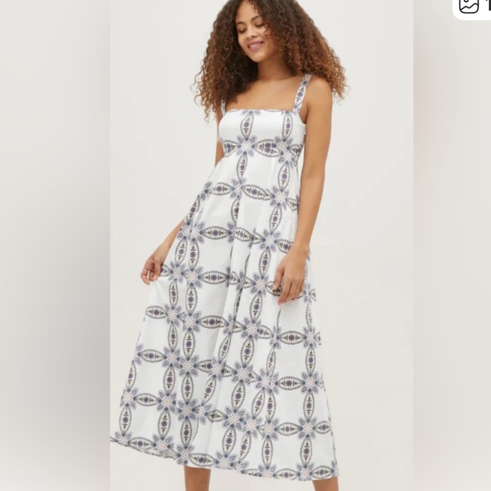 Hill House Rowena dress in Geo Marseille